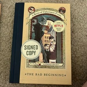 Signed copy of A SERIES OF UNFORTUNATE EVENTS